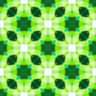 Multicolor geometric pattern in bright green