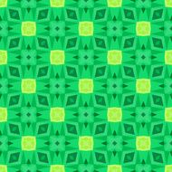 Multicolor geometric pattern in bright green N2