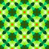 Multicolor geometric pattern in bright green N3