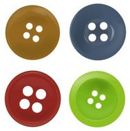 Plastic shirt buttons