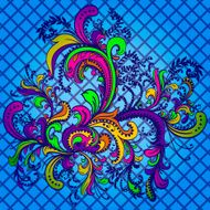 Flower ornament Abstract background
