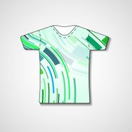 Abstract illustration on t-shirt N84