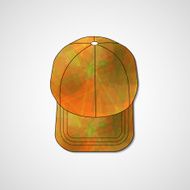 Abstract illustration on peaked cap N88