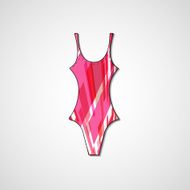female swimsuit isolated on white background N3