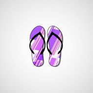 Abstract illustration on flip flops N99