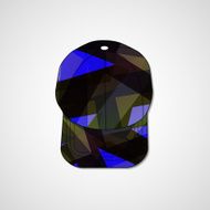 Abstract illustration on peaked cap N90