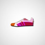 Abstract illustration on sneakers N93