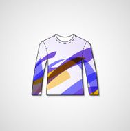 Abstract illustration on sweater N97