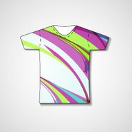 Abstract illustration on t-shirt N89