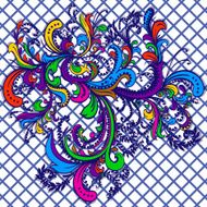 Flower ornament Abstract background N12