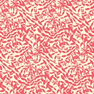 Elegant pattern with abstract leafs silhouettes