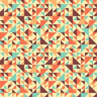 Seamless geometric pattern with triangle