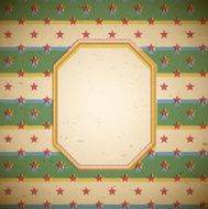 Retro frame with stars
