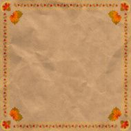 Ukrainian floral ornament on vintage paper background eps 10