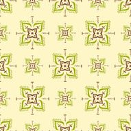 Seamless simple ethnic damask pattern