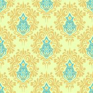 Damask seamless vector pattern N7