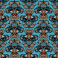 Damask Ethnic Modern seamless vector pattern