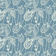 Flower lacy seamless background N11