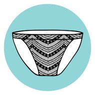 Lacy sexy vector bra