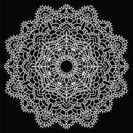 Crochet lace mandala N4