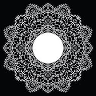 Crochet lace mandala N6