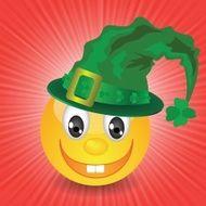smile in a green hat