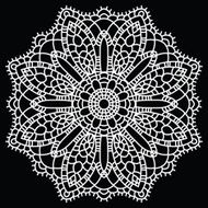Crochet lace mandala N7