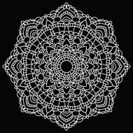 Round lace pattern Mandala