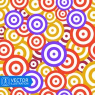 Colorful Circles Seamless Background Vector