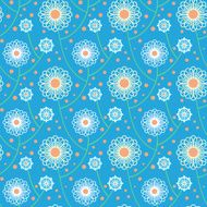 Pattern with bold and stylized flowers