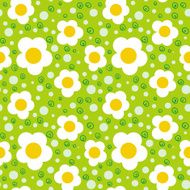 Pattern with bold and stylized flowers N2