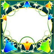 floral frame N39