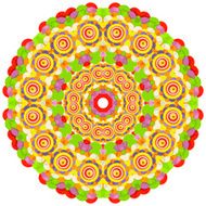 Lace ornament watercolor marble round doily ornamental flower N8