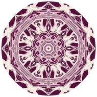 Lace ornament watercolor marble round doily ornamental flower N16