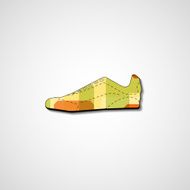 Abstract illustration on sneakers N96