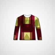 Abstract illustration on sweater N98