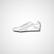 Abstract illustration on sneakers N97