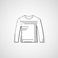 Abstract illustration on sweater N99