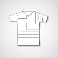 Abstract illustration on t-shirt N92