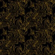 Gold seamless Fashion patterns