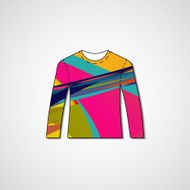 Abstract illustration on sweater N100
