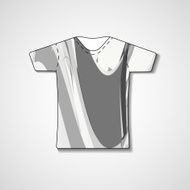 Abstract illustration on t-shirt N93