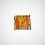 Abstract illustration on shorts N113