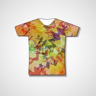 Abstract illustration on t-shirt N94