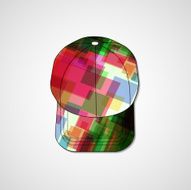 Abstract illustration on peaked cap N99