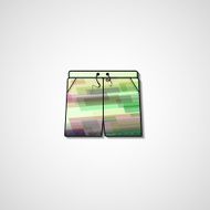 Abstract illustration on shorts N115