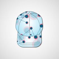 Abstract illustration on peaked cap N100