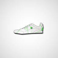 Abstract illustration on sneakers N102