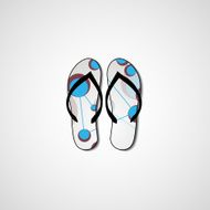 Abstract illustration on flip flops N110