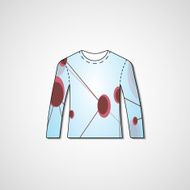 Abstract illustration on sweater N104